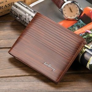 NEW Mens Light Brown Coffee Leather Wallet